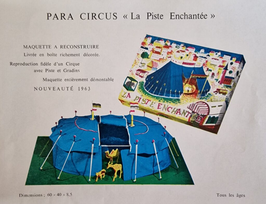 page de catalogue de jeux "la tour Saint Denis" ; PARA CIRCUS "la piste enchantée"